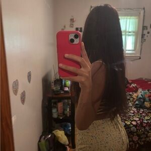 Yellow Floral Sleeveless dress